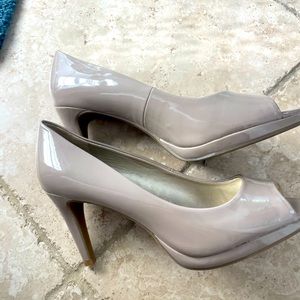 Nude Open Toe Slingback